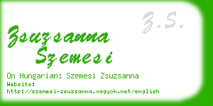 zsuzsanna szemesi business card